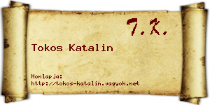 Tokos Katalin névjegykártya