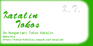 katalin tokos business card